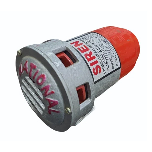 1Hp Electric Siren - Color: Red