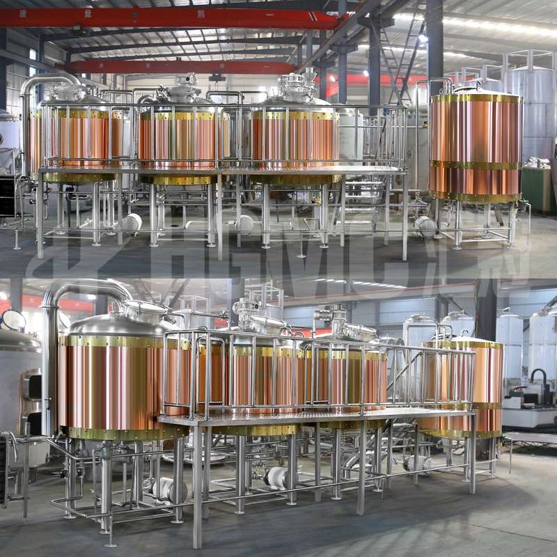 2000L 2 Vessel Copper Beer Brewing Equipment