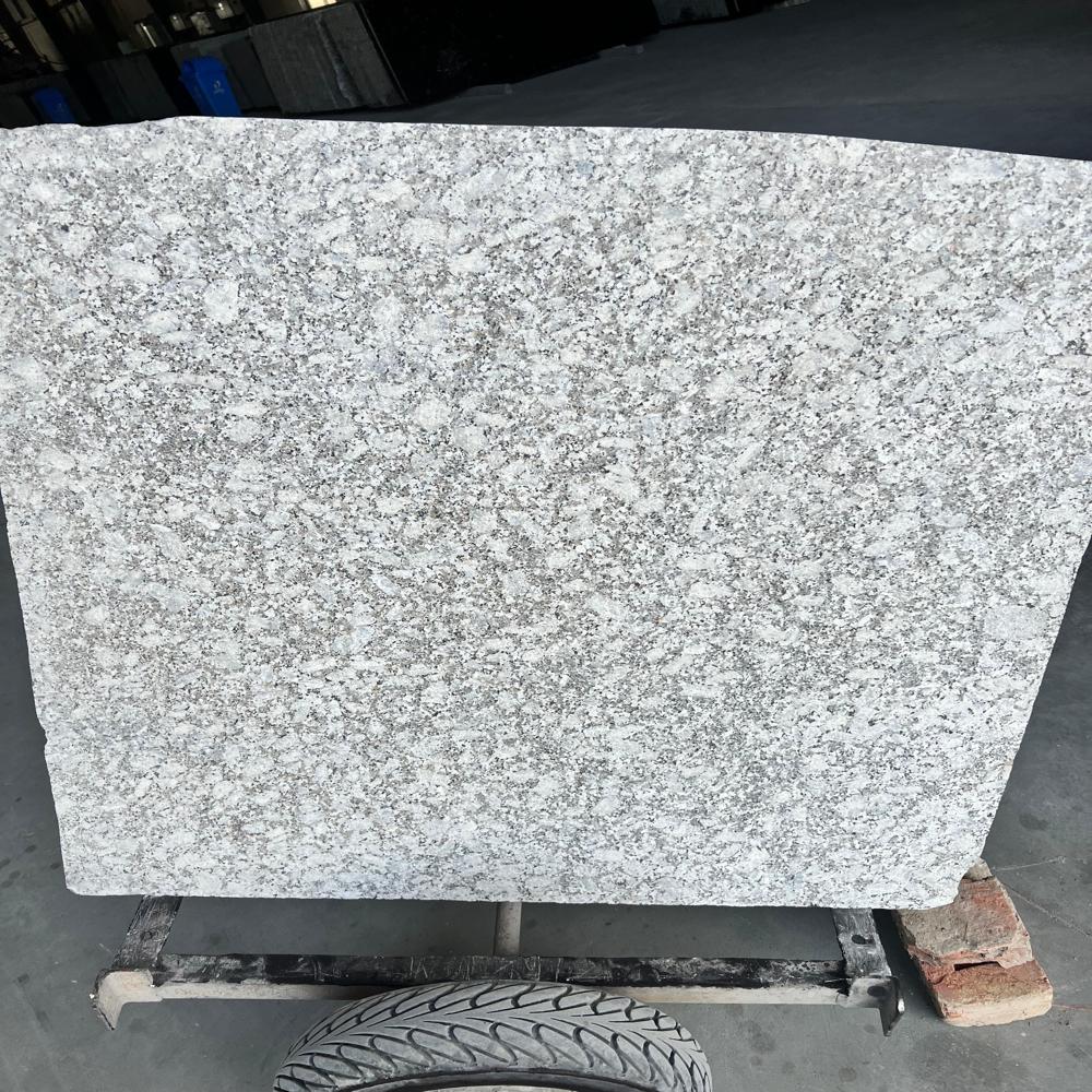 P White Flamed Granite Slab