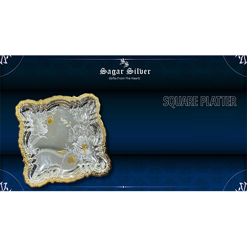 Silver Plated Square Platter - Feature: Durable