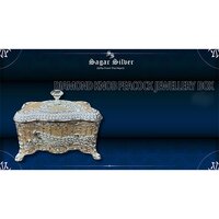 Diamond Knob Peacock Jewellery Box