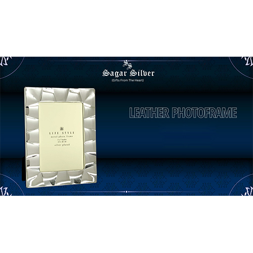 Silver Plated Leather Photoframe - Feature: Durable