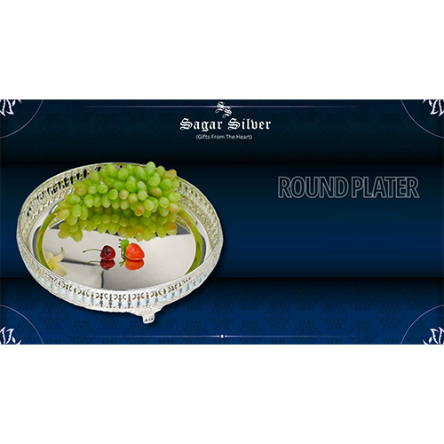 Sliver Plated Round Platter - Color: Silver