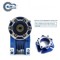 CHENYUE NMRV050  Worm Gear Reducer Input 14/11/19mm, Output 25mm, Speed Ratio 5:1 to 100:1, Durable Gearboxes for Industrial Applications