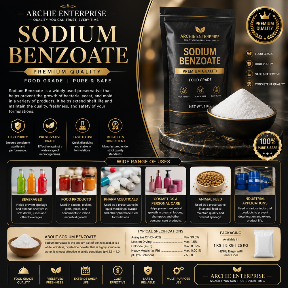 Sodium Benzoate Powder - Application: Food Preservative