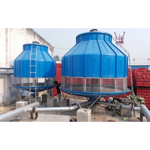 Industrial Cooling Tower - Color: Blue