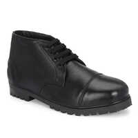 Black Security Guard Leather Safety Shoes