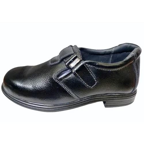 Ladies Leather Safety Shoes - Color: Black