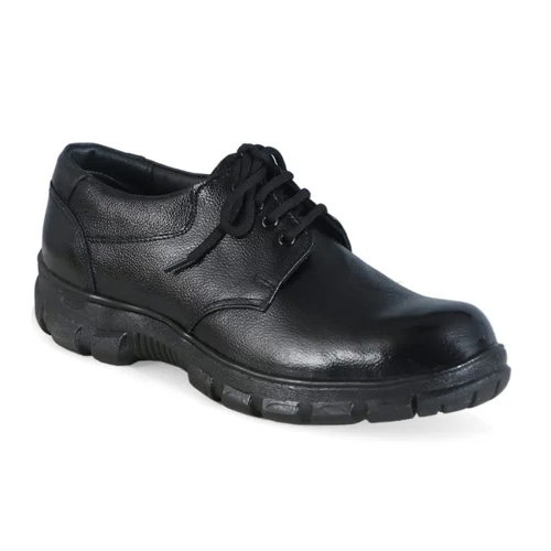 Pvc Sole Security Guard Safety Shoes - Color: Black