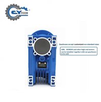 CHENYUE NMRV 75 Worm Gearbox Reducer, Sliver Housing, Input 19/22/24/28 mm, Output 28 mm, 5:1 to 100:1 Ratios, Reliable Industrial Gearboxes, Maintenance Free Design