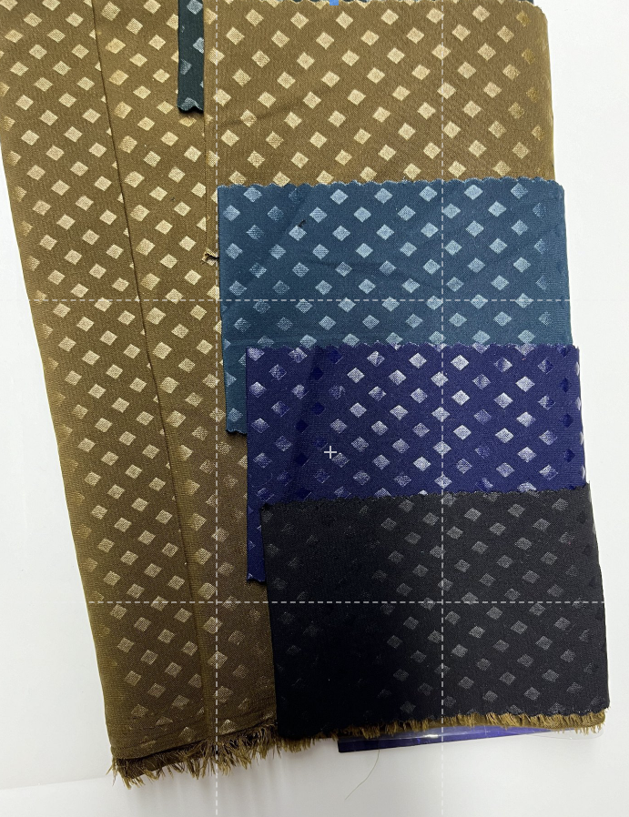 Fabric Punching Design Fabric - Dell Material, 36 Width, Multicolour - High Strength, Printed Texture, Textile Industry Use | Design No.vkt014de, Available Colors: Red, Mustard, Blue, Black