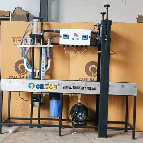 2 हेड सेमी ऑटोमैटिक बाल्टी भरने की मशीन