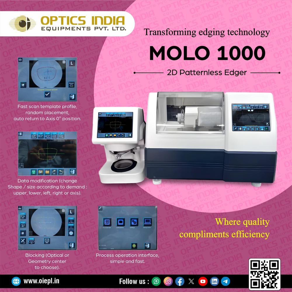 MOLO 1000 - 2D Patternless Auto Lens Edger 