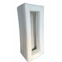 8mm White Epe Foam Fitment - Epe Foam Material, 12-inch Height, Plain White Color, Smooth Texture | Lightweight, Disposable, Rectangular Shape