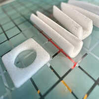 4mm Epe Foam Tube - Epe Material, 4mm Thickness, Plain White Color | Lightweight, Smooth Texture, Round Shape, Disposable Packaging Solution