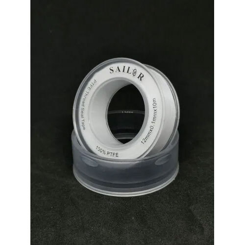 Sailor PTFE Thread Seal Tape - 12mm Width, 0.12mm Thickness, 10m Length | High Density, Up to 350Â°C Melting Point, Corrosion Resistant Sealant