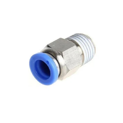 Ss Male Connector - Stainless Steel, 54 g, Silver Color | Durable Gas Pipe Solution Compatible with Air Media