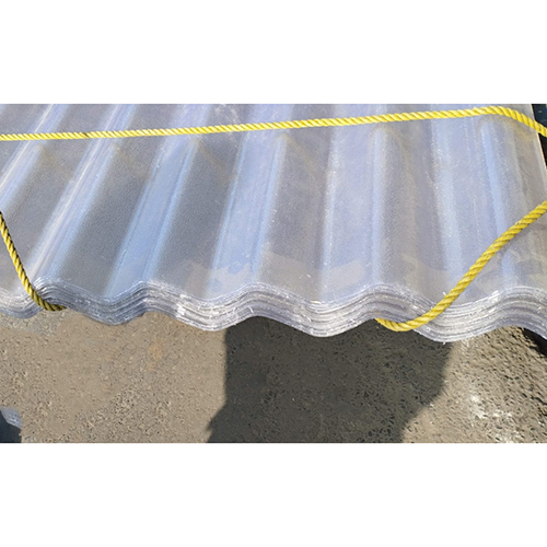 Polycarbonate Emboss Ace Profile Sheet - Polycarbonate Material, Variable Sizes, Silver Color, Polished Surface for Elegant Roofing Solutions