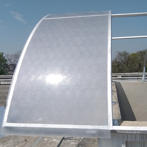 Polycarbonate Solid Emboss Shade Sheet - Color: Transparent