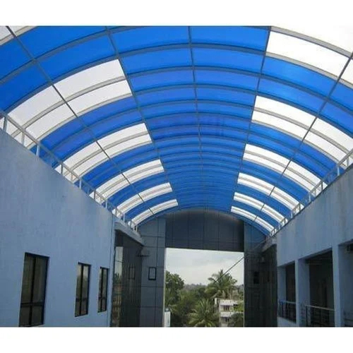 Polycarbonate Multiwall Arch Shed - Color: Blue