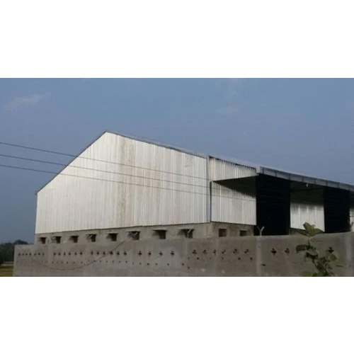 Prefabricated Warehouse Structure - Color: White