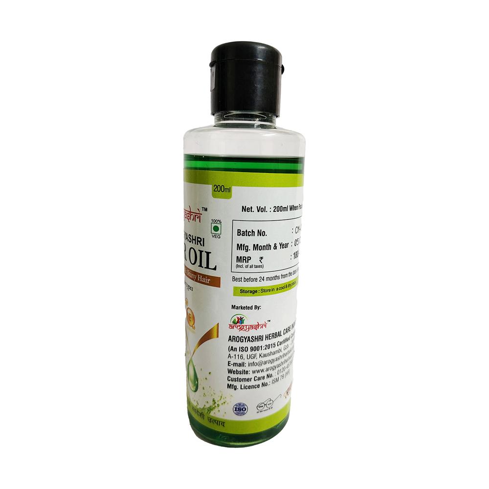 Arogya Hair Cure Oil - Color: Green