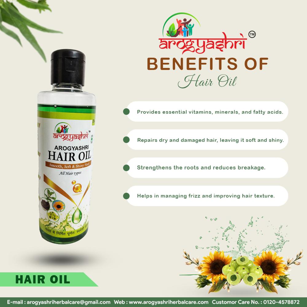 Arogya Hair Cure Oil - Color: Green