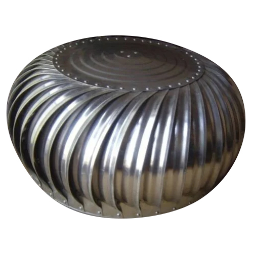 Aluminum Turbo Air Roof Ventilator - Color: Silver