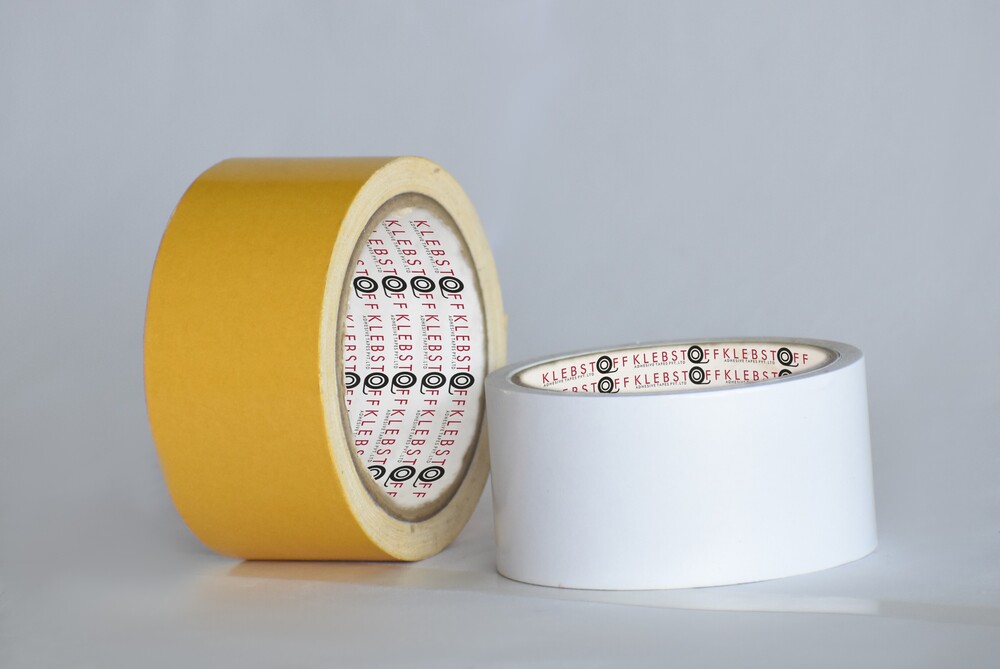 Double Sided Hdpe Fabric Tape - 50m Long, 48mm Wide, White | High Adhesion, Excellent Tensile Strength, Waterproof & Tear Resistant