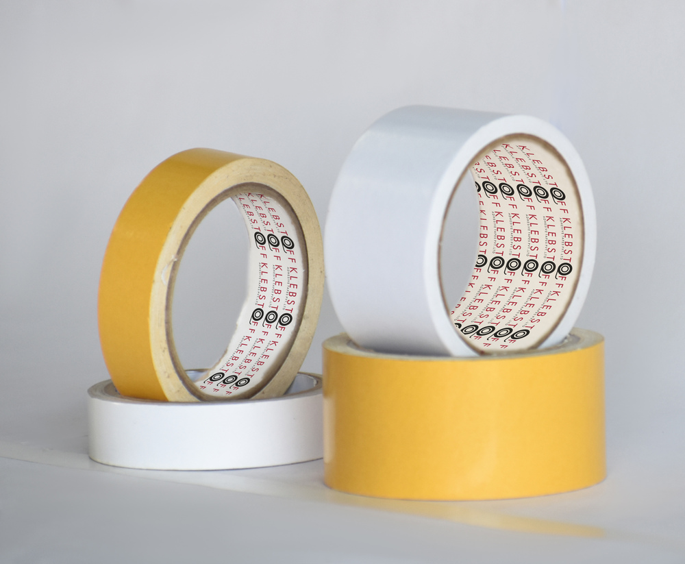 Double Sided Hdpe Fabric Tape - 50m Long, 48mm Wide, White | High Adhesion, Excellent Tensile Strength, Waterproof & Tear Resistant
