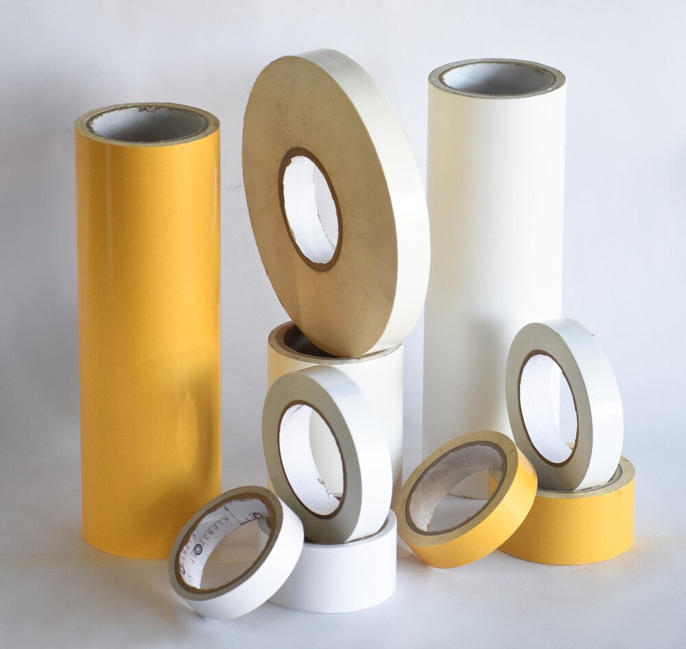 Double Sided Hdpe Fabric Tape - 50m Long, 48mm Wide, White | High Adhesion, Excellent Tensile Strength, Waterproof & Tear Resistant