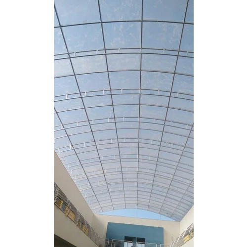 Polycarbonate Skylight Roofing Sheet - FRP Material, Various Sizes, Vibrant Blue Color, Polished Surface, Ideal for Residential & Commercial Roofing