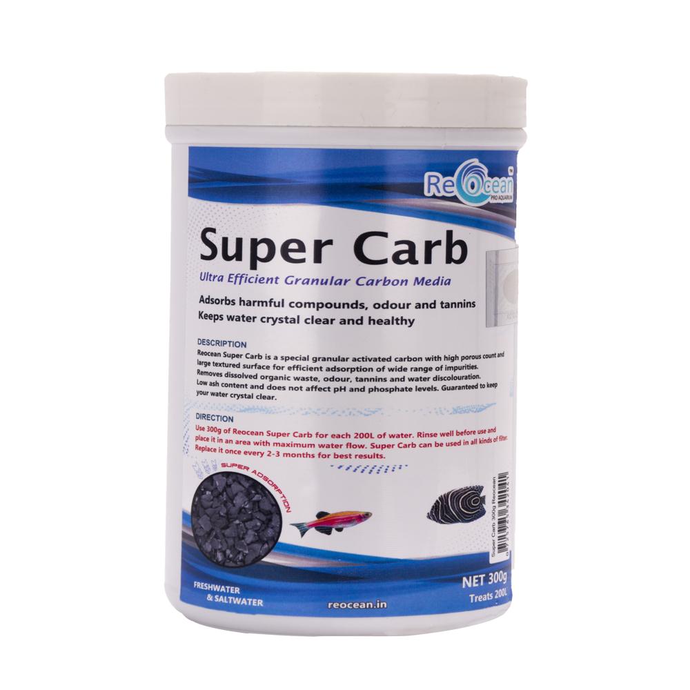 Super Carb 300g Carbon Filter Media Reocean - Color: Black