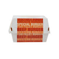 Printed White Burger Box