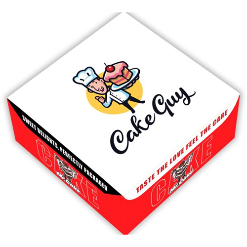 Printed Cake Box - Finishing: Glossy Lamination