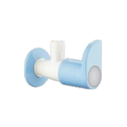 Angle Cock - Plastic PP & PVC | Standard Size, Elegant White Design, Easy to Install for Sink or Shower Control