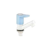 Pillar Cock - Plastic PP Standard Size White Finish with Durable Design