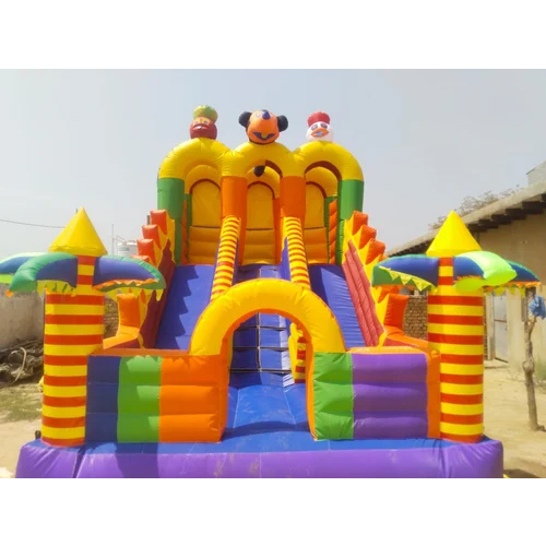 Yellow Inflatable Slides Bounce