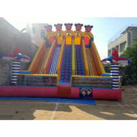 Inflatable Slide Bouncy For Mela - Dimension (L*W*H): As Per Available Foot (Ft)