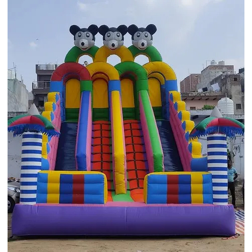 Inflatable 4 Slide Bouncy - Dimension (L*W*H): As Per Available Foot (Ft)