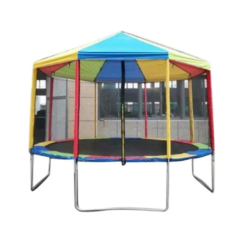 Multicolor Kids Trampoline - Color: Multi