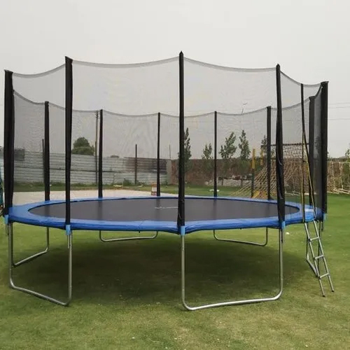 Amusement Park Outdoor Trampoline - Color: Black