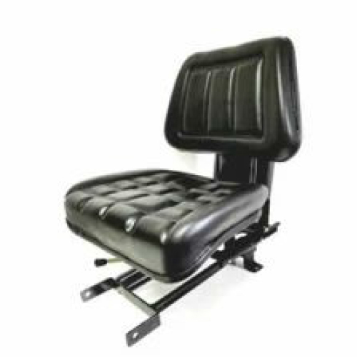 Farmtrac Tractor Sliding Driver Seat - Color: Black