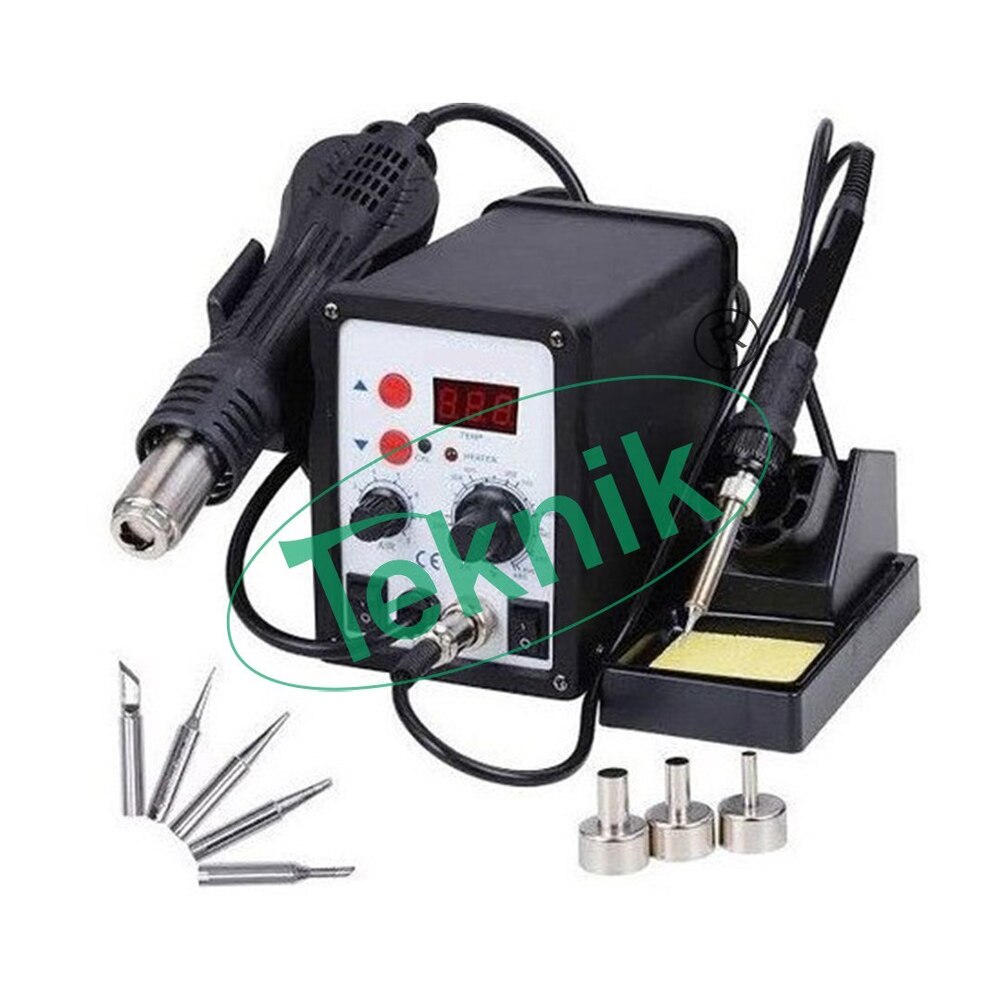 SOLDERING & DESOLDERING STATION (WITH AUTOMATIC VACCUME SUCTION DESOLDERING PUMP)