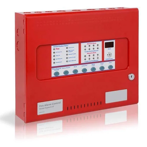 9 Zone Fire Alarm Panel - Color: Red