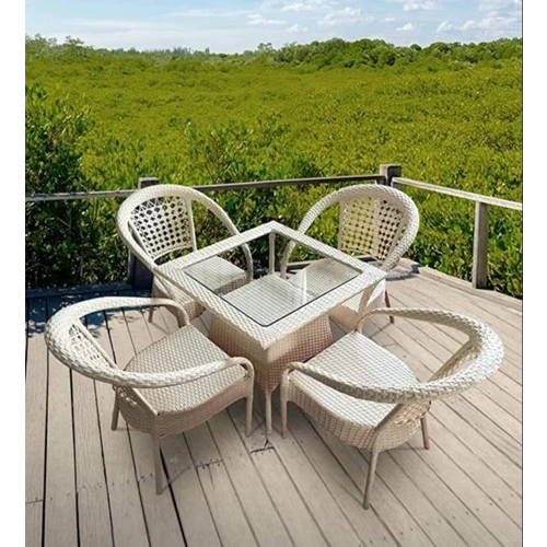 Flying Arrow Outdoor Furniture Garden Patio Chair And Table Set - Color: White