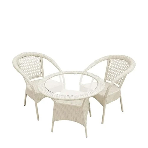 Flying Arrow Outdoor Furniture Garden Patio Chair And Table Set - Color: White