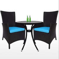 FLYING ARROW OUTDOOR FURNITURE GARDEN PATIO CHAIR AND TABLE TOP WITH GLASS