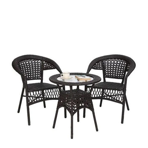 FLYING ARROW OUTDOOR GARDEN PATIO CHAIR AND TABLE WITH GLASS TOP