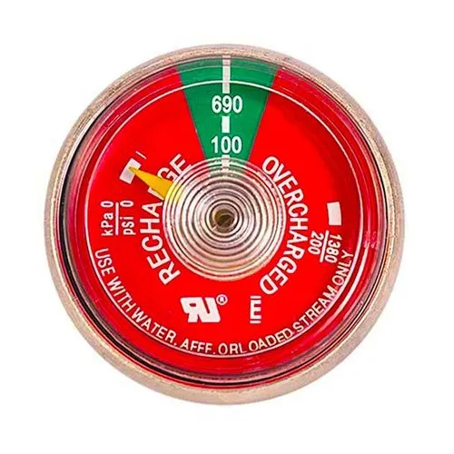 Fire Extinguisher Pressure Guage - Color: Red